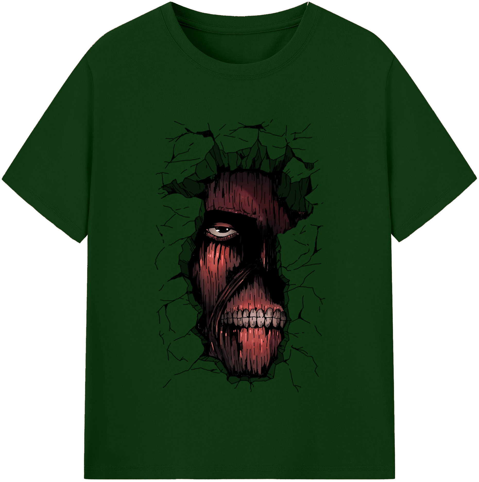 （画像用） 進撃の巨人 Attack on Titan 綿100％半袖Tシャツ（フロントプリント）